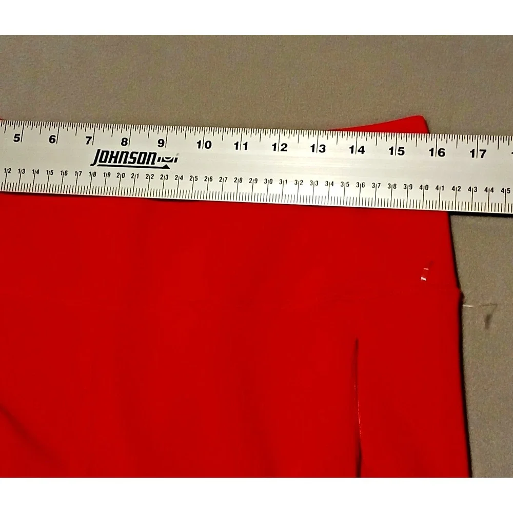 Spyder‎ Active Women's Performance High Rise Red Legging Zipper Pockets Size XL